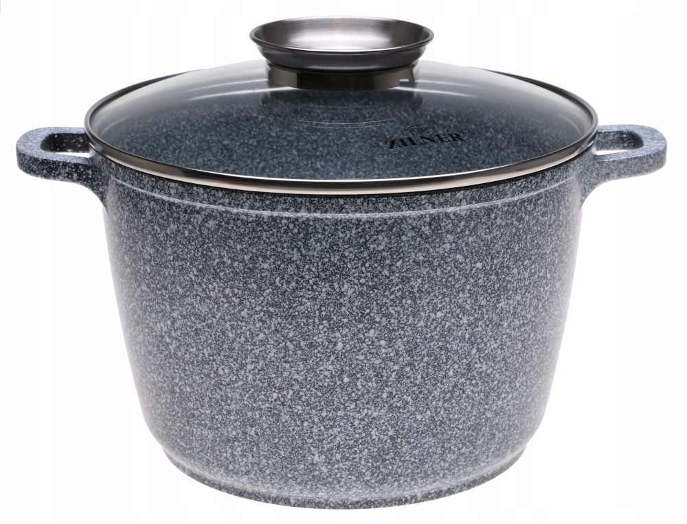 GARNEK Ceramiczny Marmurowy KOCIOŁEK Głęboki Wysoki 14l 32cm 9013