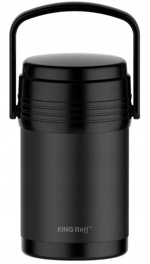 TERMOS OBIADOWY Menażka 3 POJEMNIKI Na ZUPĘ Żywność Obiad 1,5L 1396