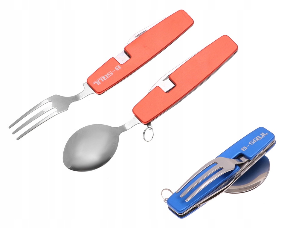 NIEZBĘDNIK Turystyczny Scyzoryk 5w1 Nóż Widelec Łyżka Otwieracz 3191