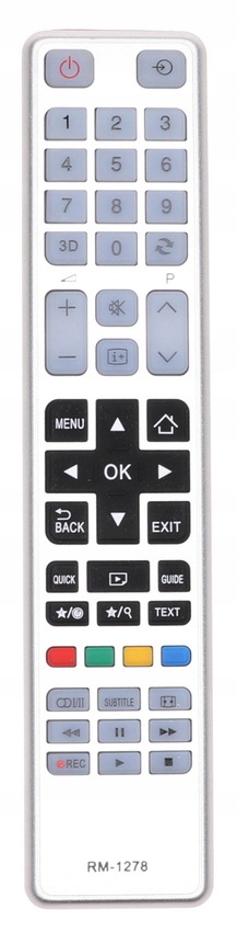 PILOT Do TV Telewizora TOSHIBA Uniwersalny LED LCD 3D 1278