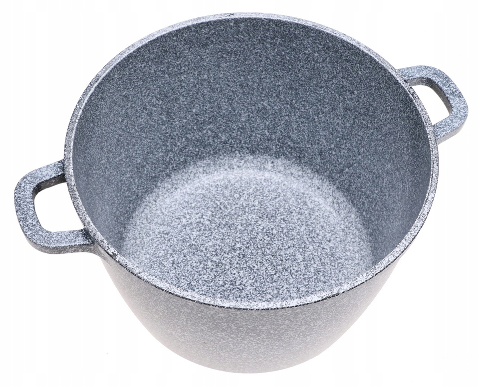 GARNEK Ceramiczny Marmurowy KOCIOŁEK Głęboki Wysoki 10l 28cm 3909