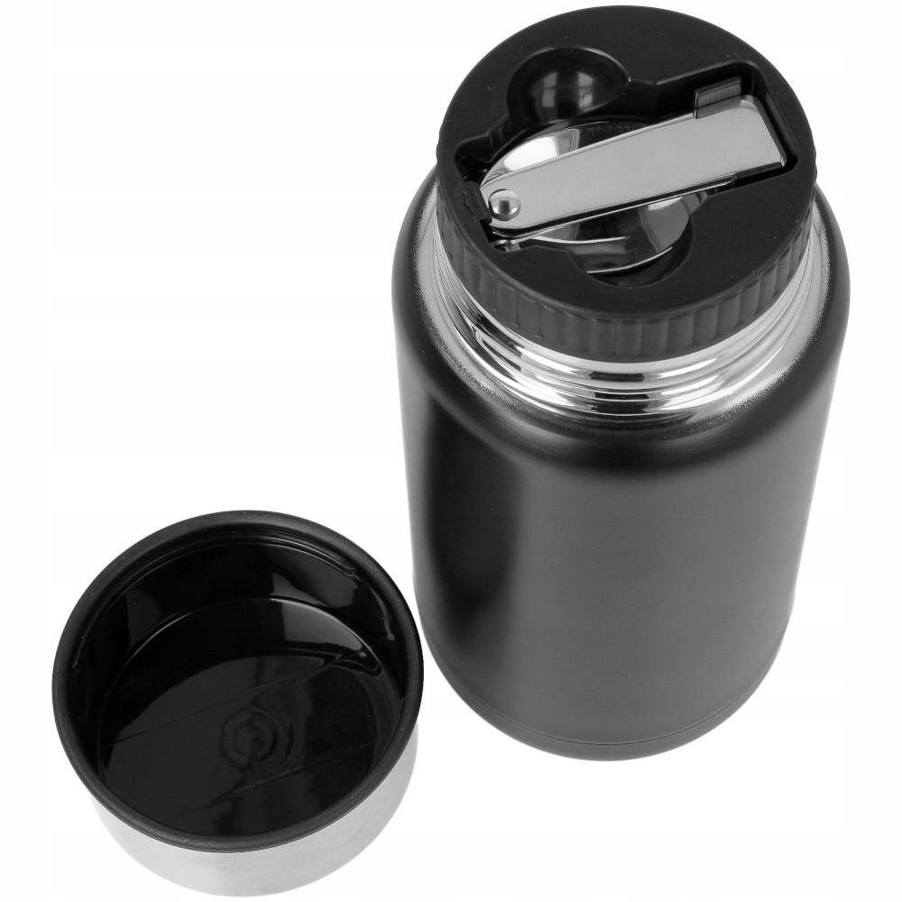 TERMOS OBIADOWY Menażka 0,75L POJEMNIK Na ZUPĘ Żywność Obiad Z ŁYŻKĄ 3571