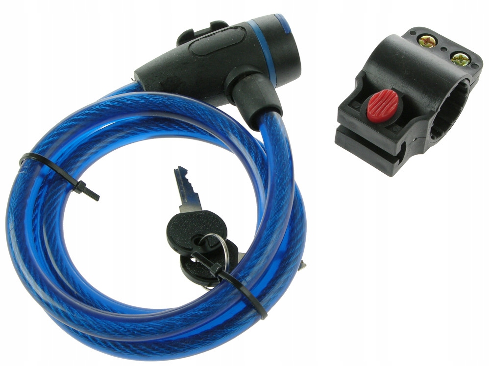 ZAPIĘCIE ROWEROWE Linka Do ROWERU Blokada Zatrzask Z Uchwytem Na Ramę 5028