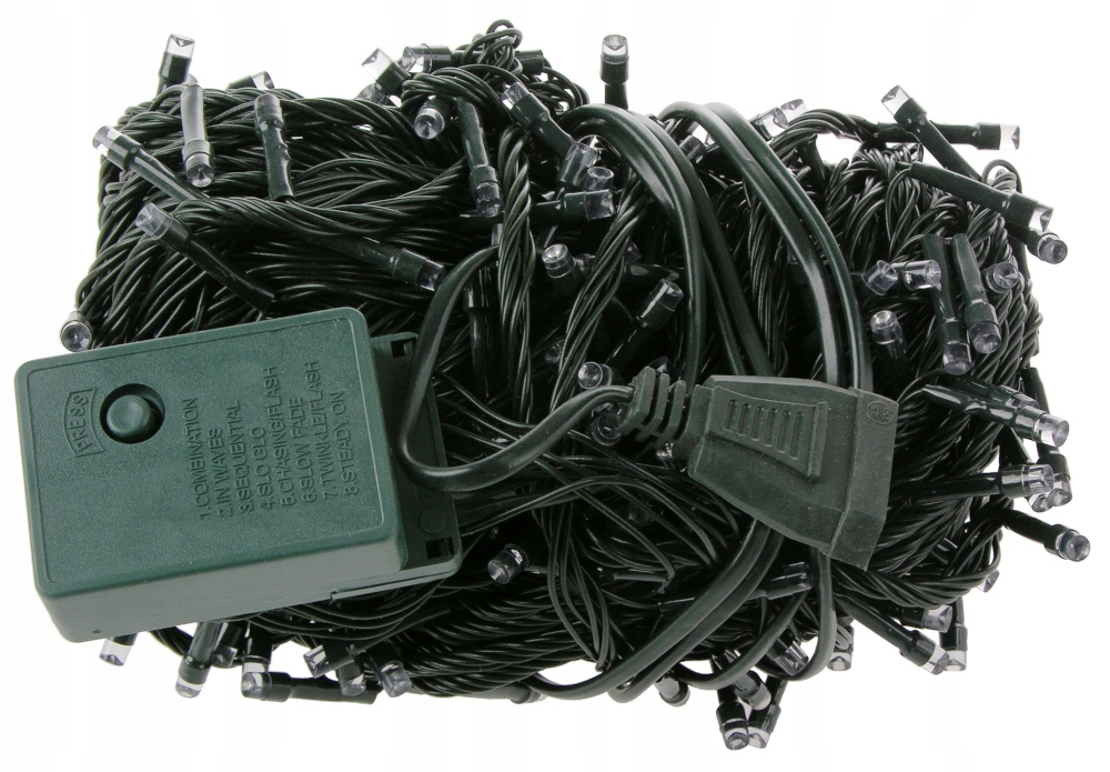LAMPKI CHOINKOWE Świąteczne Światełka WEWNĘTRZNE 300led MULTIKOLOR L300M