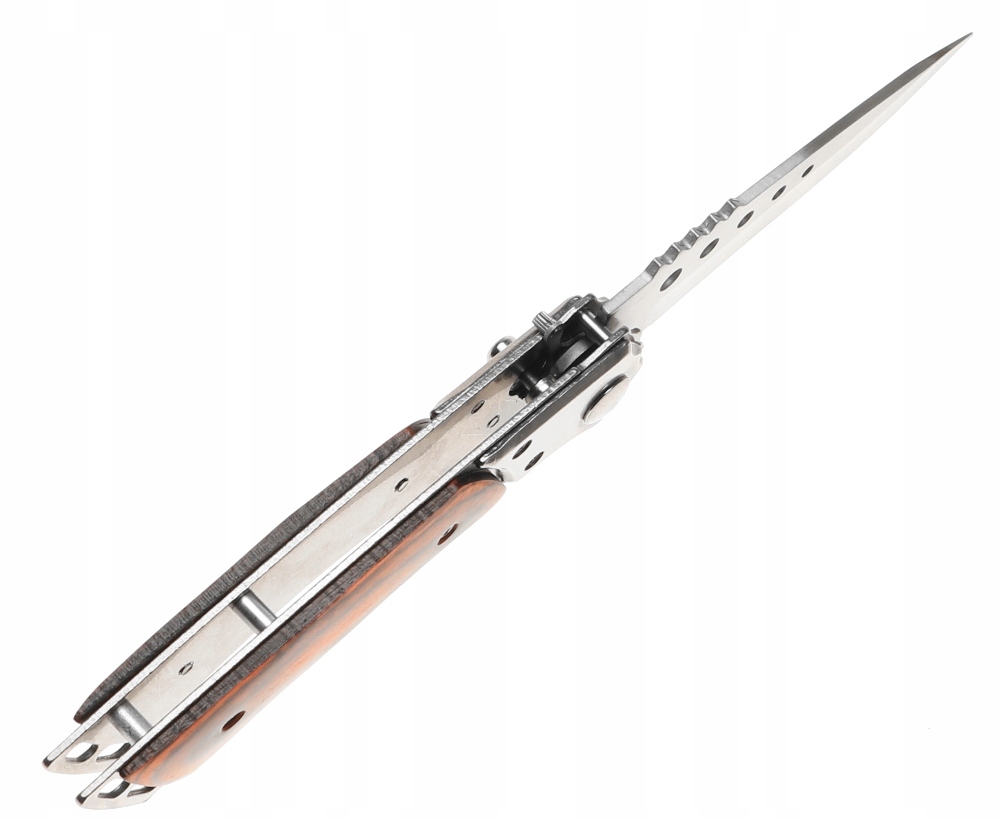 NÓŻ MYŚLIWSKI Scyzoryk Składany Turystyczny Sprężynowy Pokrowiec 1660