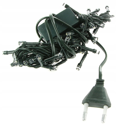 LAMPKI CHOINKOWE Świąteczne Światełka WEWNĘTRZNE 25led BIAŁE ZIMNE 9501W