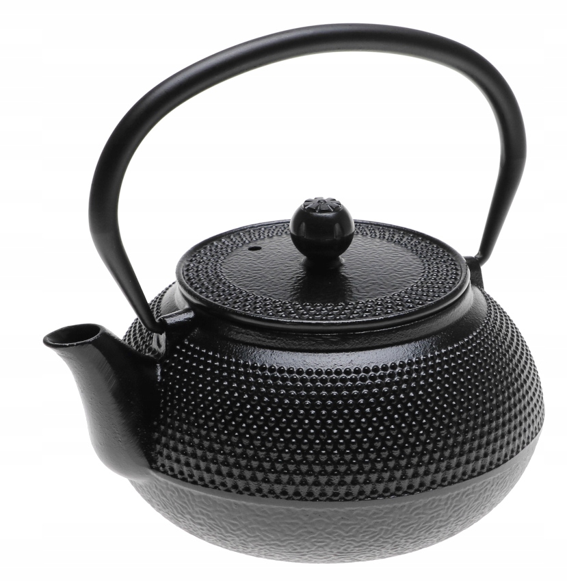 CZAJNIK ŻELIWNY Z Sitkiem imbryk ZAPARZACZ Do Herbaty Kawy Ziół 0,8l 4029