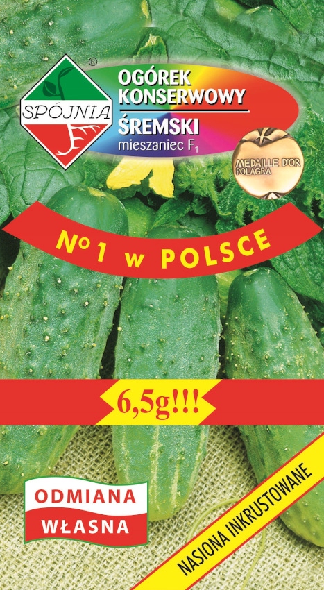 NASIONA Ogórek Gruntowy Śremski F1 Mieszaniec 6,5g SPÓJNIA 400274