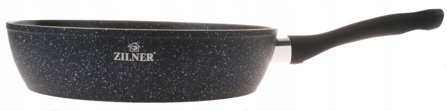 PATELNIA MARMUROWA Nieprzywierająca 30cm INDUKCJA GAZ Z Pokrywką 7718