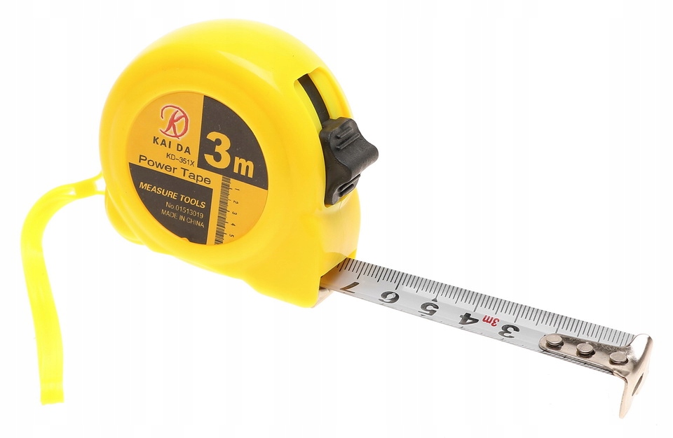 TAŚMA MIERNICZA Metr Metrówka MIARKA Miara Zwijana Z Blokadą 3m 1528