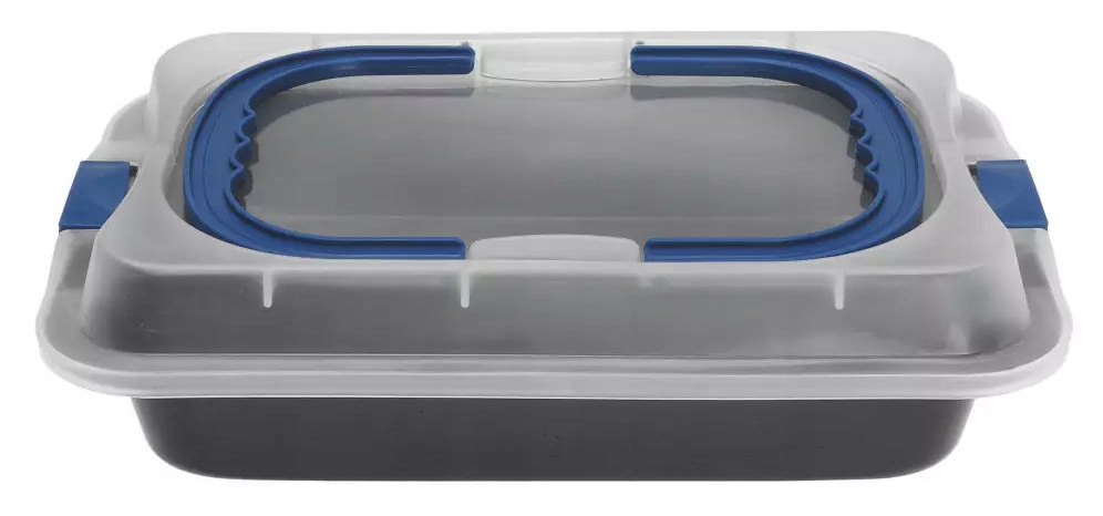 Forma do PIECZENIA Ciast Sernika Mięs Blacha Z Pokrywką KLIPSEM Uchwyt 4197