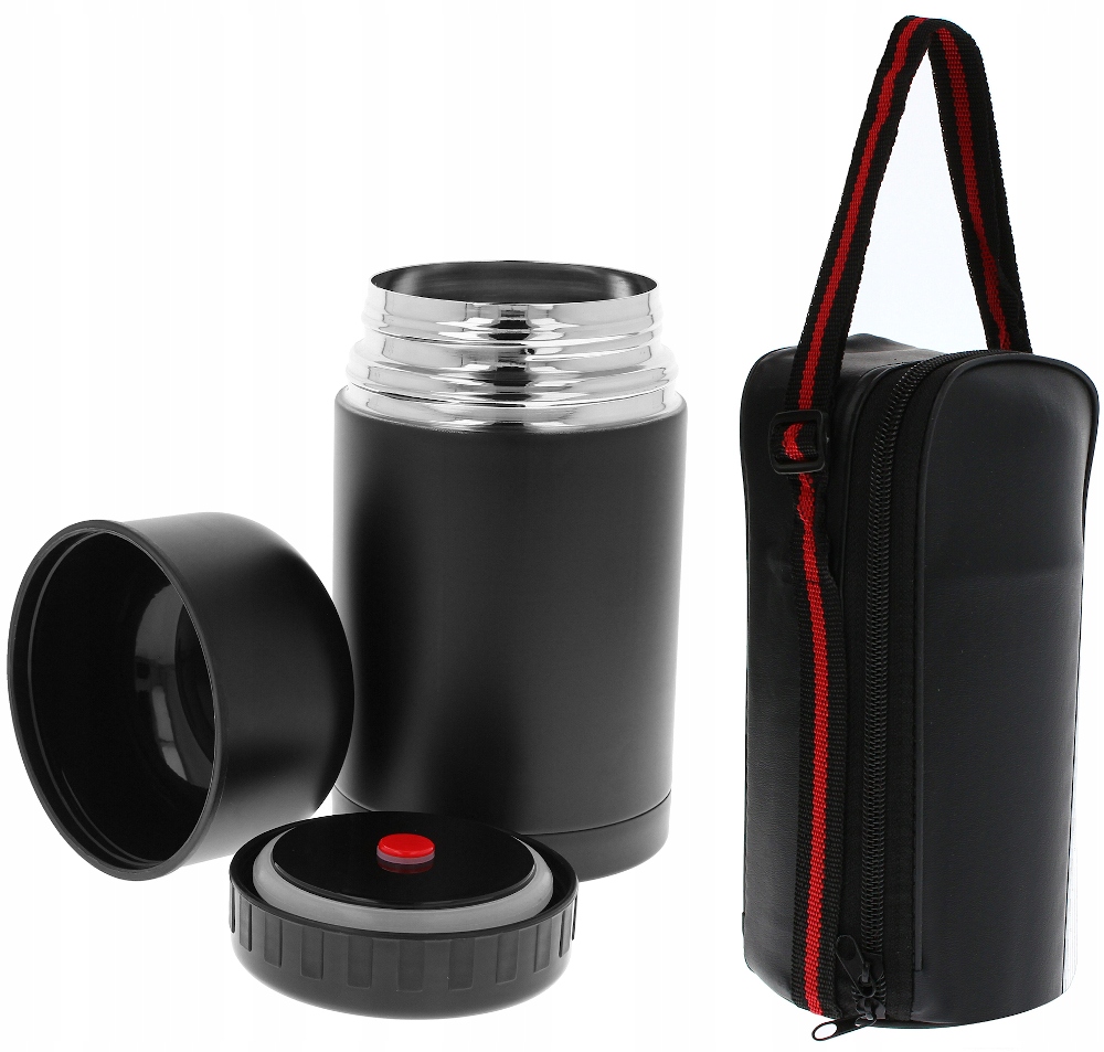 TERMOS OBIADOWY Menażka 1L POJEMNIK Na ZUPĘ Żywność Obiad POKROWIEC 1060