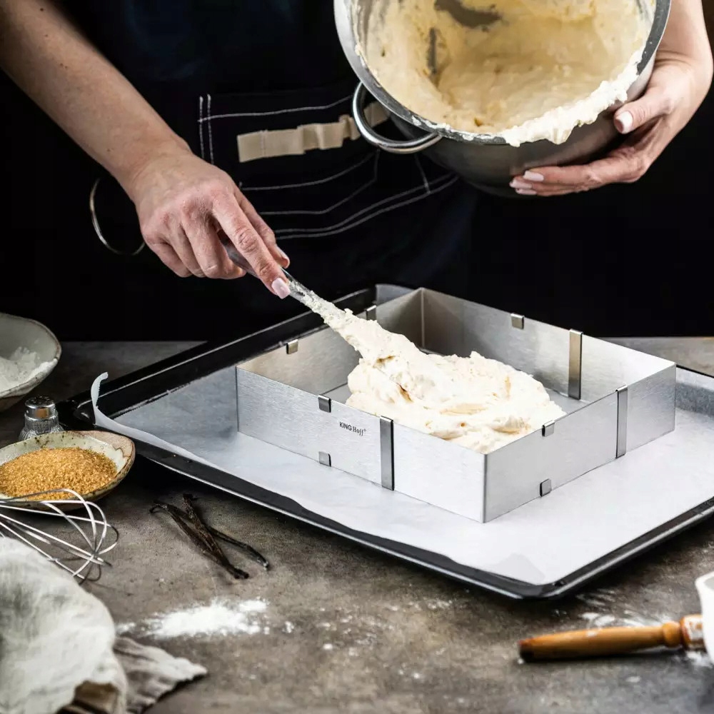 Forma Foremka Do Pieczenia CIASTA Tortu Rant REGULOWANA Stalowa 1906