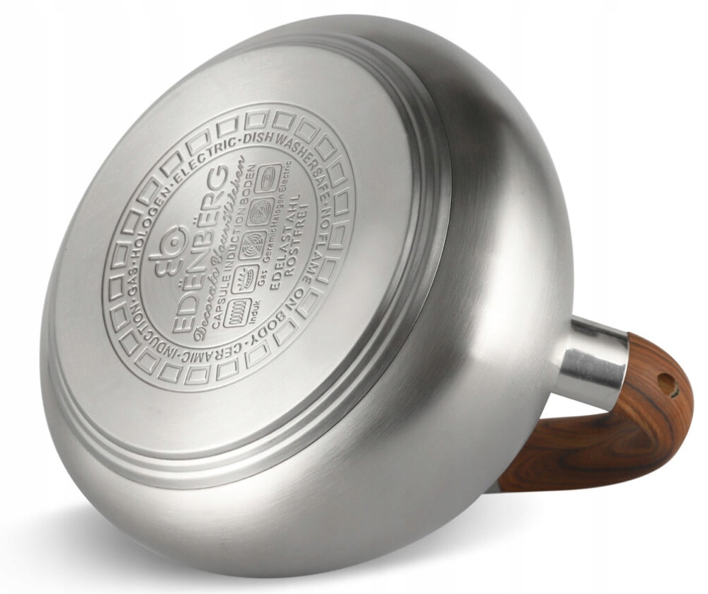 CZAJNIK Stalowy SATYNOWY 3l GRUBE 3xDNO Z Gwizdkiem INDUKCJA Gaz 1400W