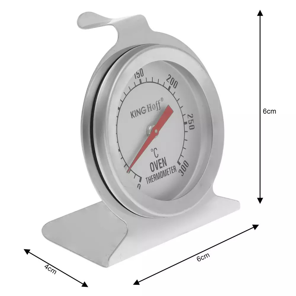TERMOMETR Stalowy DO PIEKARNIKA Wędzarni Kuchenny 300 Stopni 3699