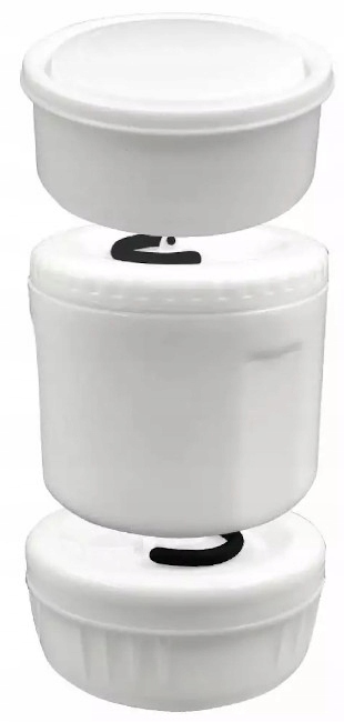 TERMOS OBIADOWY Menażka 3 POJEMNIKI Na ZUPĘ Żywność Obiad 1,5L 1396