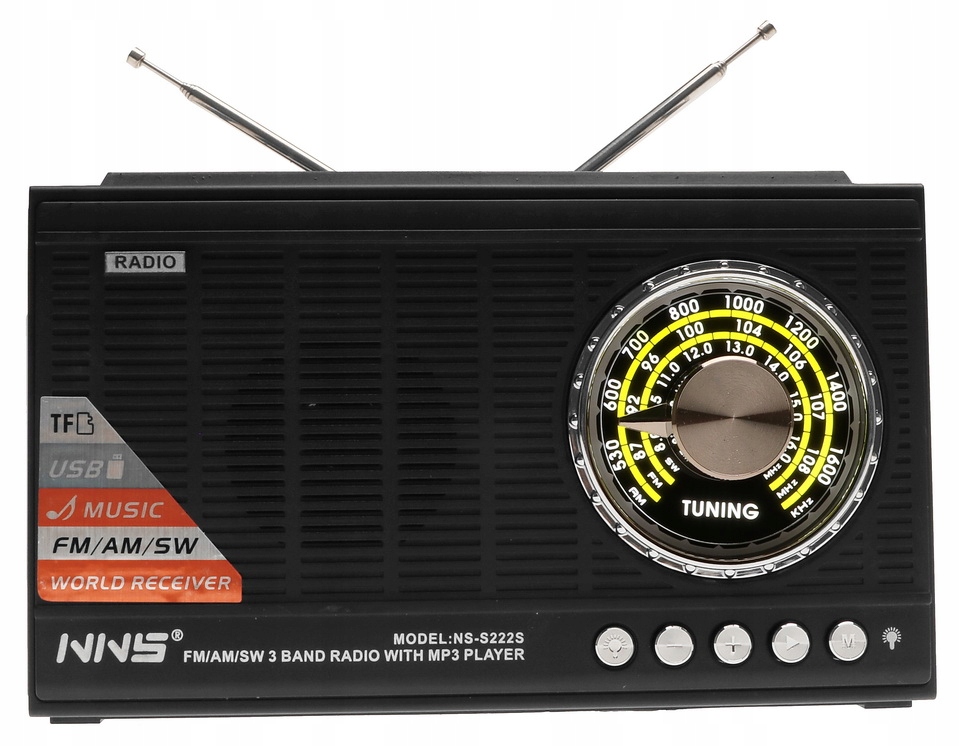 Radio PRZENOŚNE SOLARNE Głośnik Bluetooth Latarka