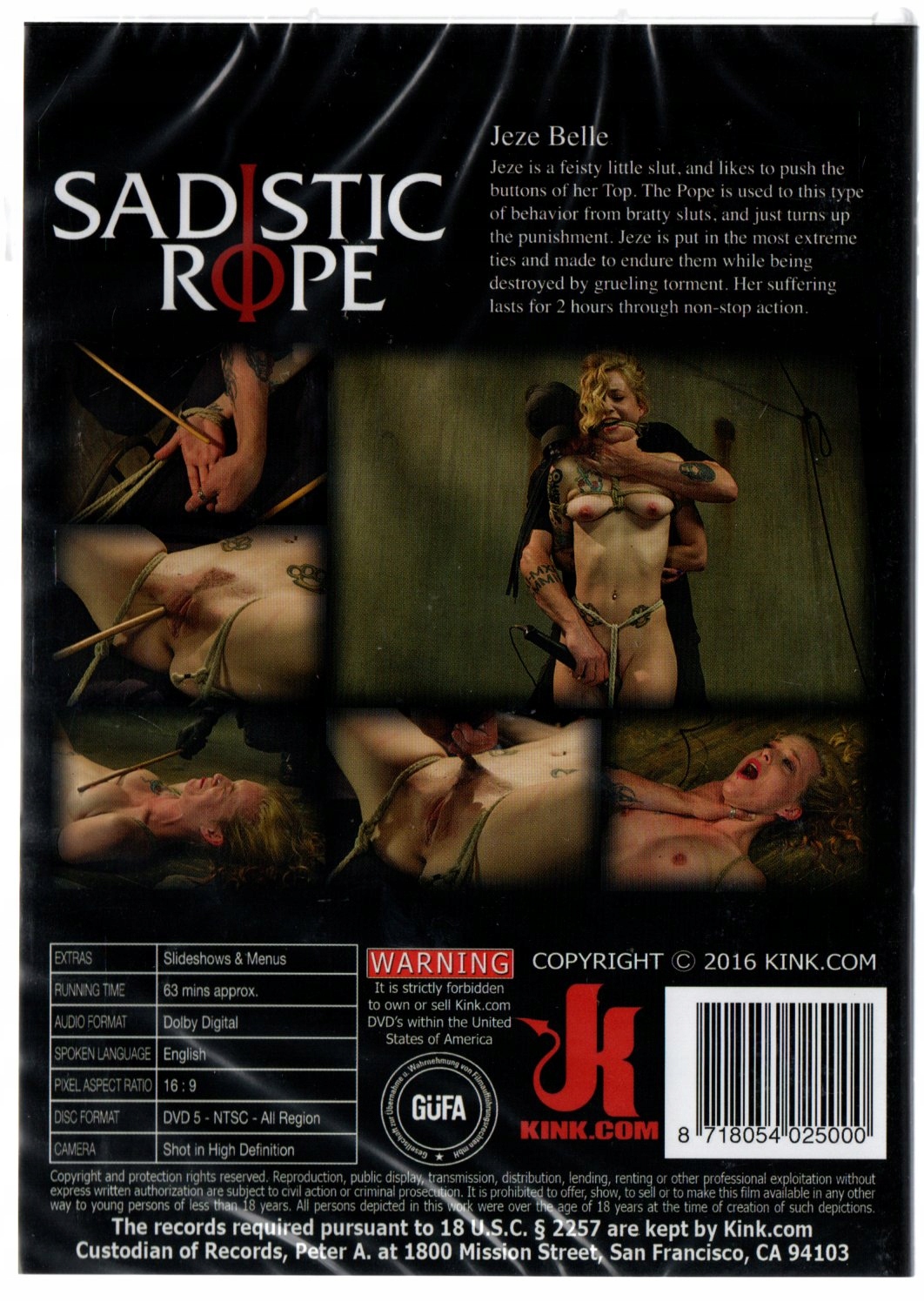 KINK SADISTIC ROPE OKROPNE TORTURY