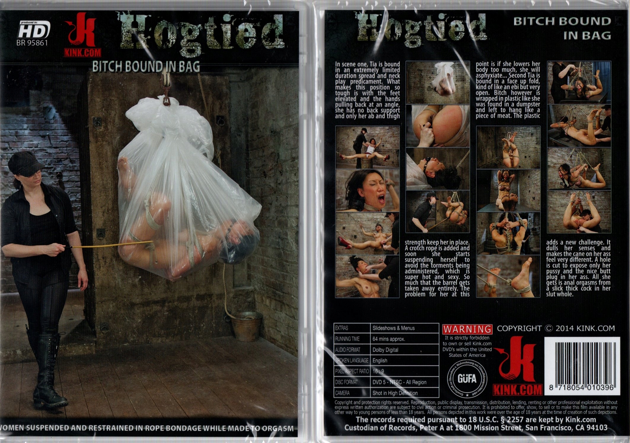 KINK HOGTIED SUKA UWIĘZIONA W WORKU BDSM + GRATIS!