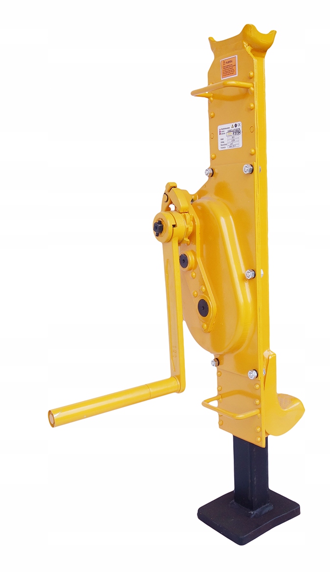 Podnośnik korbowy zębatkowy kolejowy PK5 o udźwigu 5 ton 5000kg 730mm