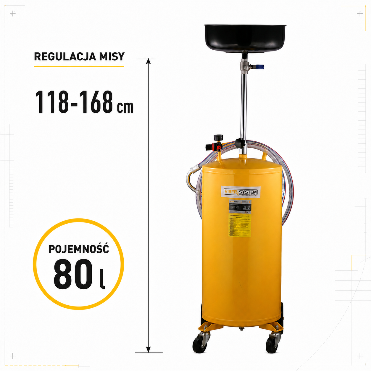 Mobilna zlewarka do oleju Viber-System ZO-80 80 l