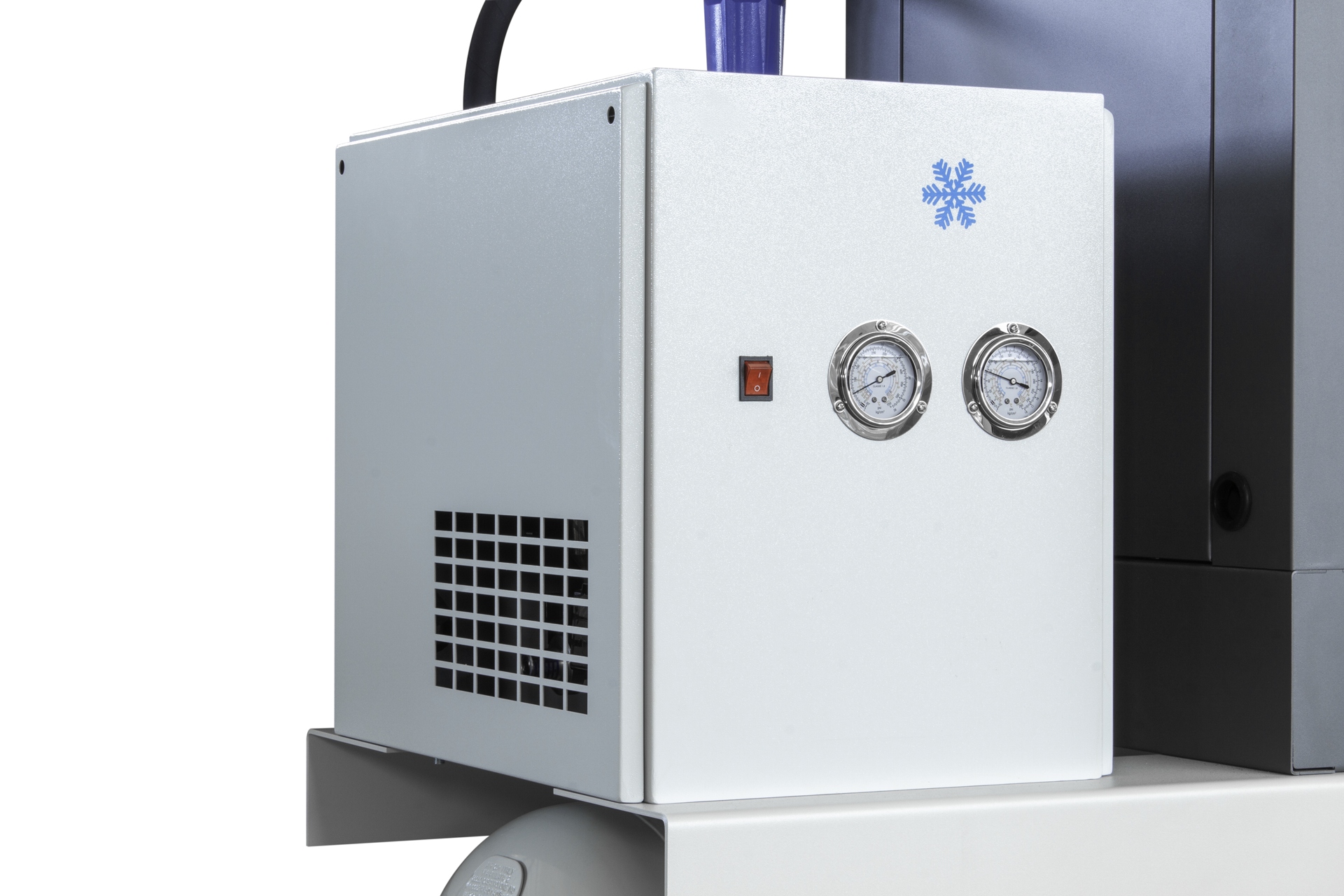 Kompresor śrubowy z falownikiem i osuszaczem 7.5kw, 10 Bar, 270 Litrów 400V