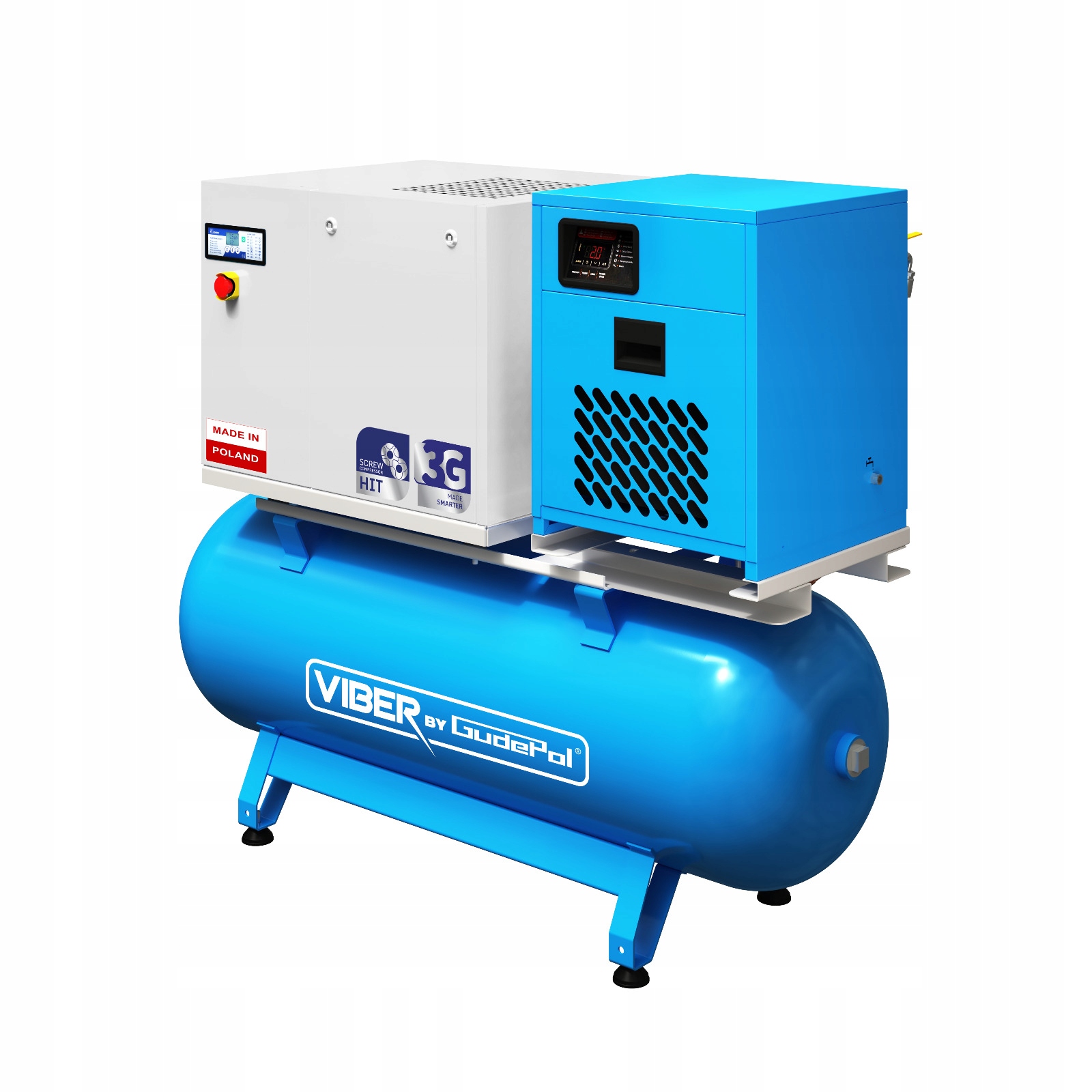 Kompresor Sprężarka 10 BAR 270L GUDEPOL by VIBER-SYSTEM 750L/m 10B270L