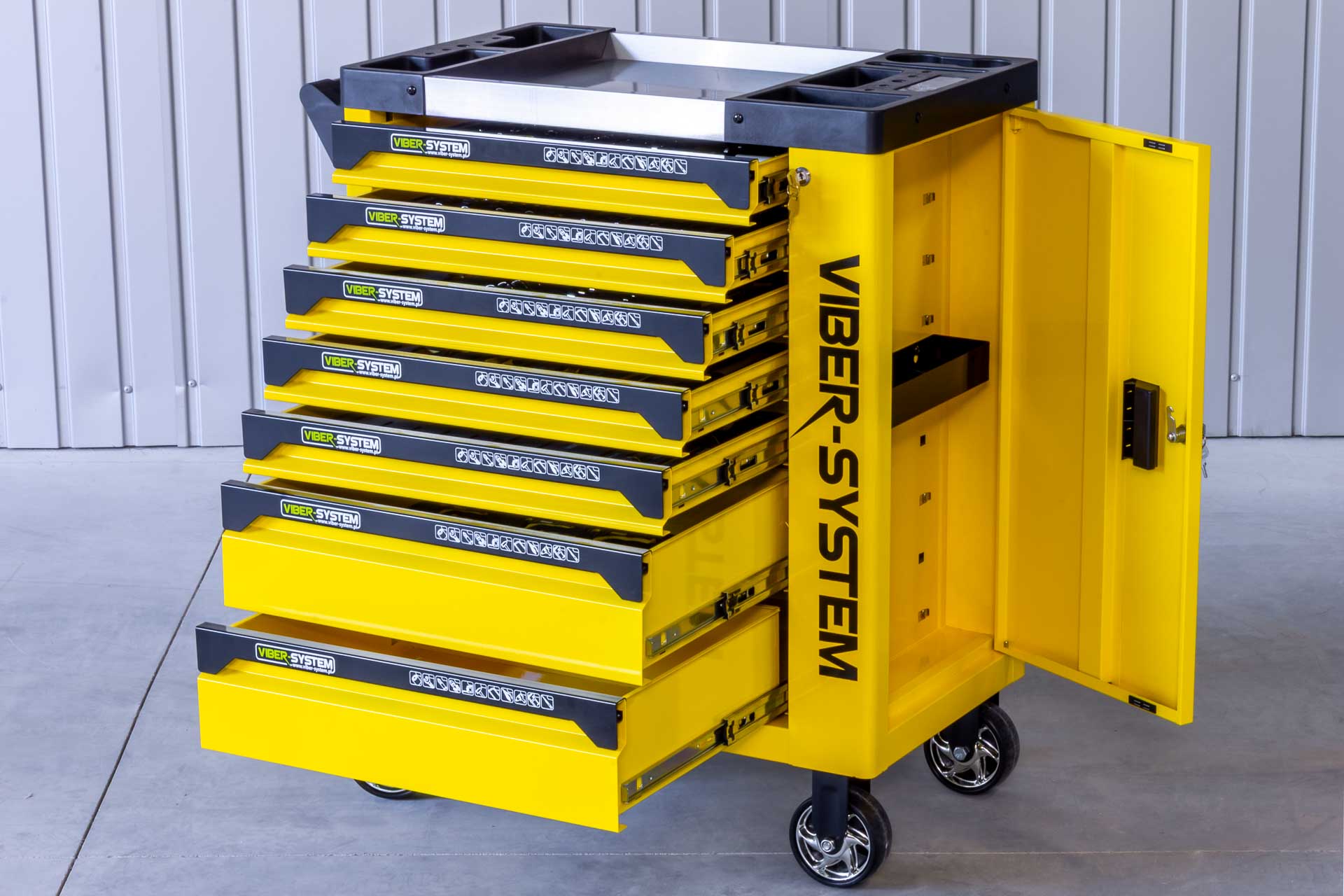 Szafka warsztatowa Viber-System SZN7N - profesjonalny wózek narzędziowy