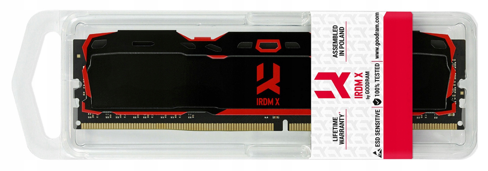 Pamięć DDR4 GOODRAM IRDM X 16GB (1x16GB) 3200MHz CL16 1,35V 1024x8 Black
