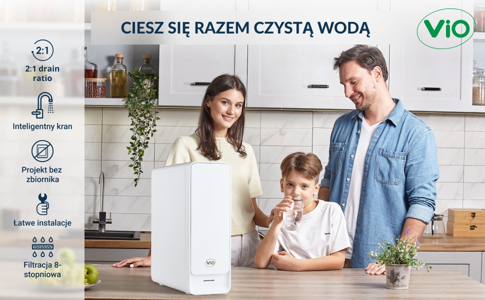 SYSTEM ODWRÓCONA OSMOZA VIO AW-RB26 800 Т z SMART-KRANEM WYDAJNOŚĆ 2 l/m