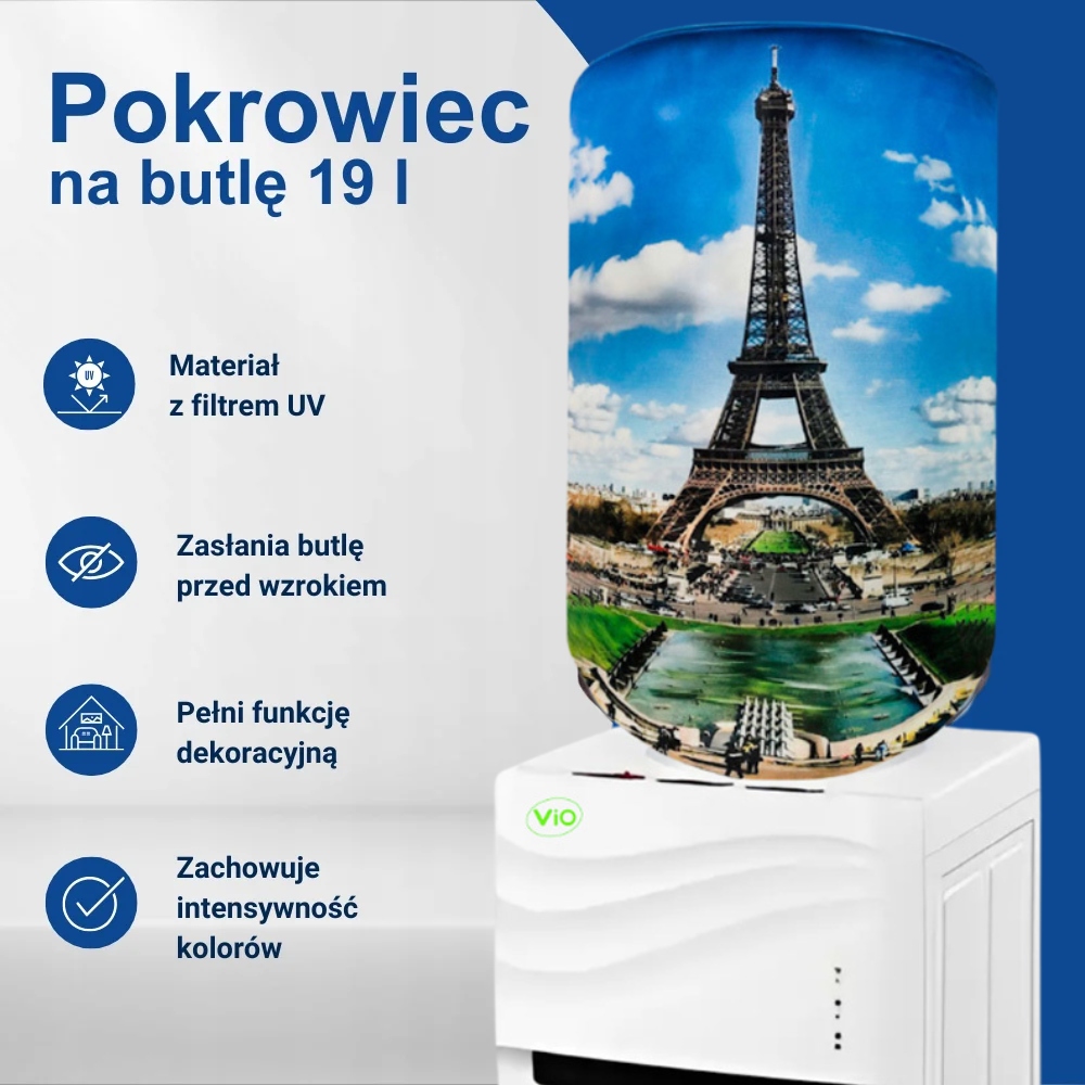 Pokrowiec na Butlę 18,9 litrów - ViO BC10 - Wieża Eiffla