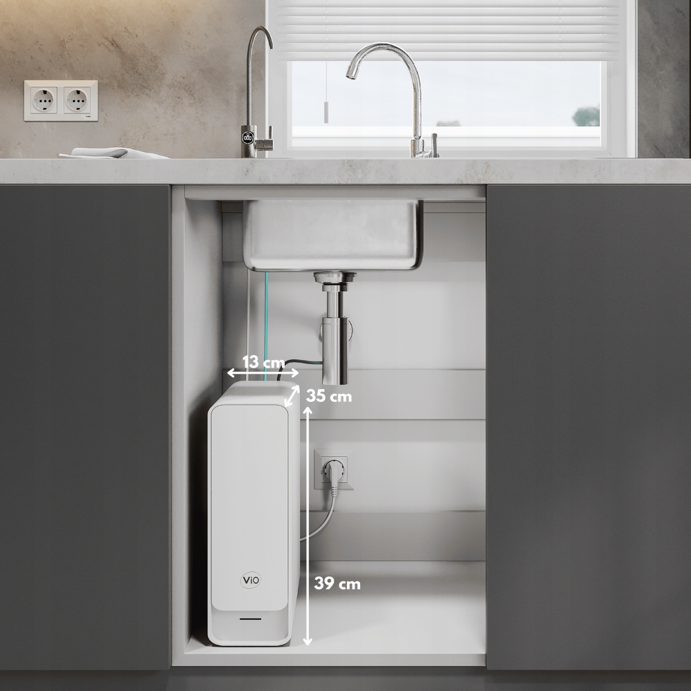 SYSTEM ODWRÓCONA OSMOZA VIO AW-RB26 800 Т z SMART-KRANEM WYDAJNOŚĆ 2 l/m