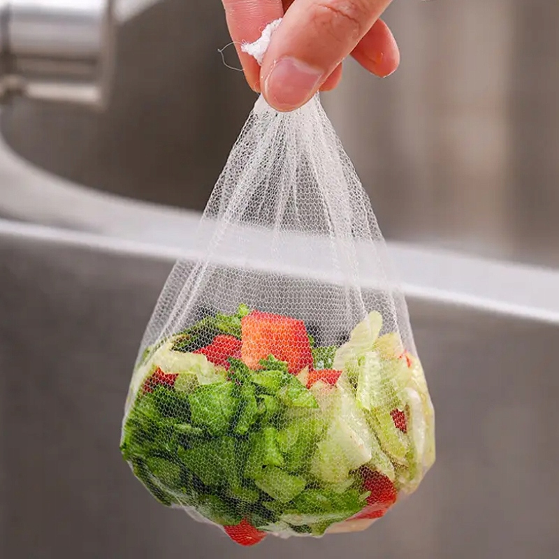 Filtry Do Zlewu Kuchennego ViO XN008 Siatkowy Worek 100 Szt Sitko do zlewu