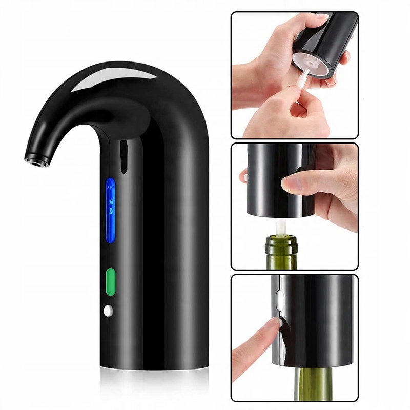 DOZOWNIK NALEWAK DO WINA ViO SMART SW-EA01 BLACK ELEKTRYCZNY AERATOR CZARNY