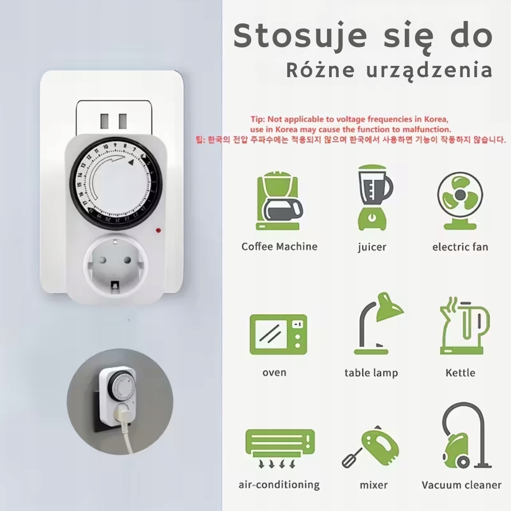 Programator czasowy ViO TG-22А analogowy 24h 3500W