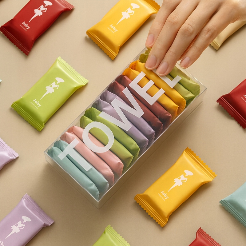 Ręcznik W Tabletce Turystyczny TSG-417 Chusteczki Skompresowane 14Szt