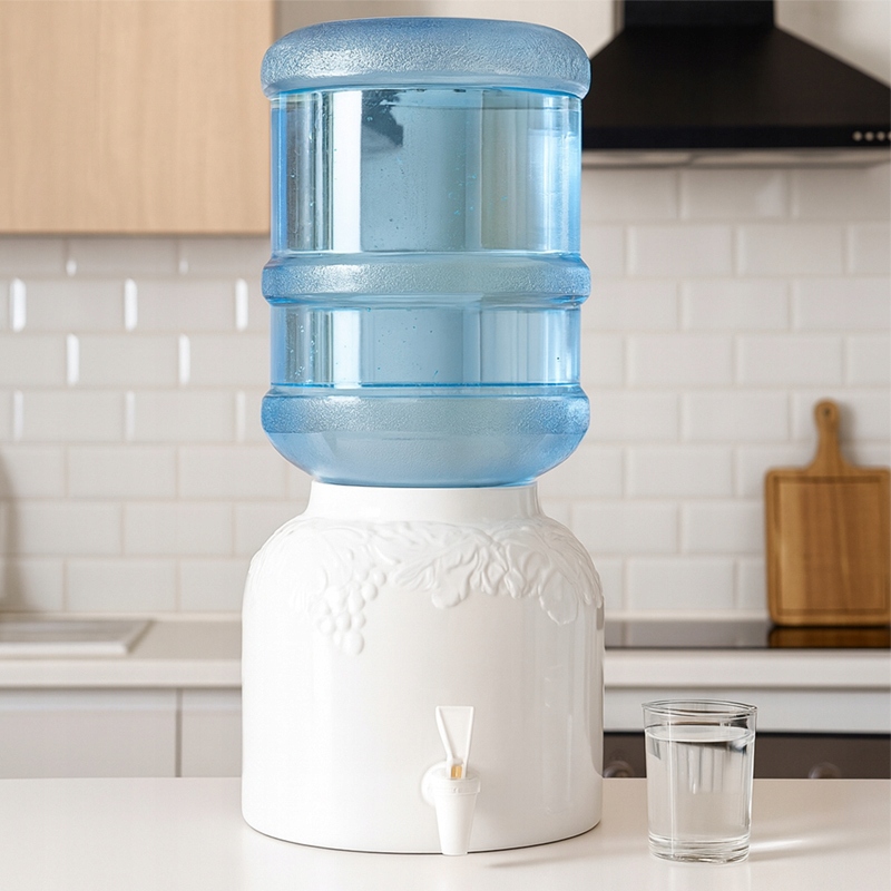 Ceramiczny Dystrybutor Wody ViO CD-02 Biały Winogron Zestaw Basic