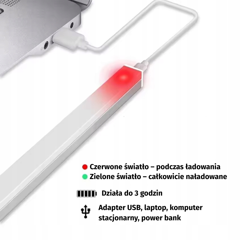 Lampa podszafkowa LED 50cm do kuchni TSG-358 funkcjonalna lampa nad zlew
