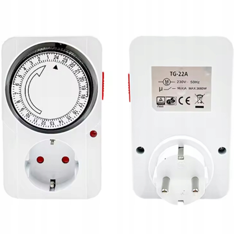 Programator czasowy ViO TG-22А analogowy 24h 3500W