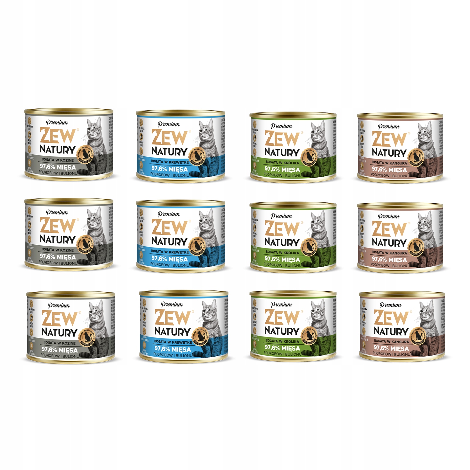 Zew Natury Premium Bogata W Mix Smaków 12x185 g