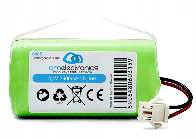 Akumulator zamiennik do Concept VR3000/ VR3100/ VR3110/ VR3115 14,4V 2,6Ah (0488)