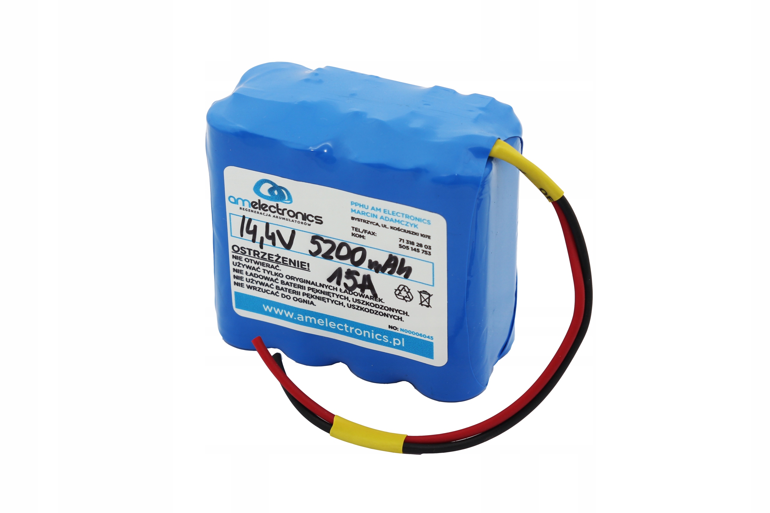 AKUMULATOR PAKIET 14,4V 5200mAh 4S2P 15A BMS (2703)
