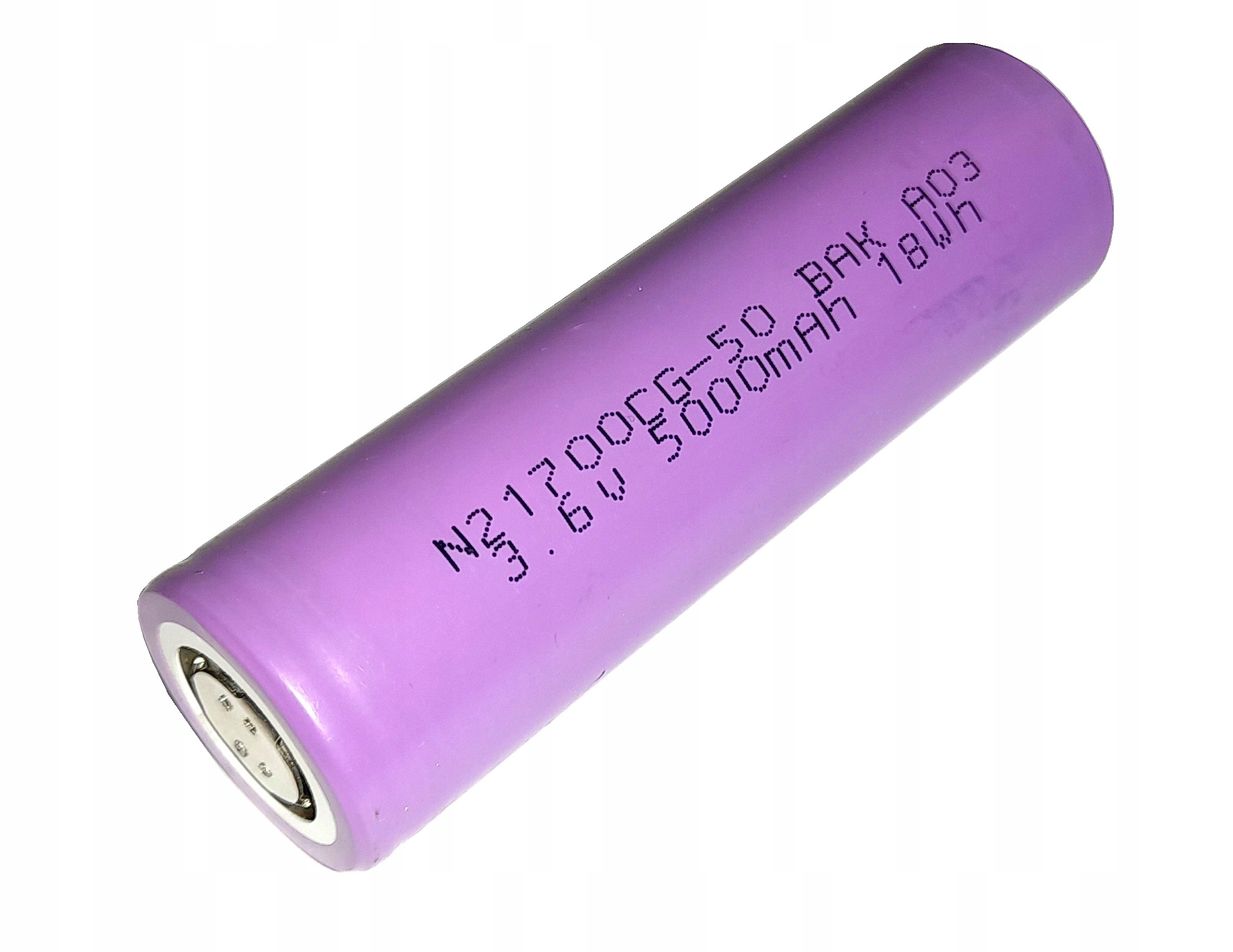 Ogniwo Li-ion BAK N21700CG-50 3.6V 5000mAh 15A depakiet (0640)