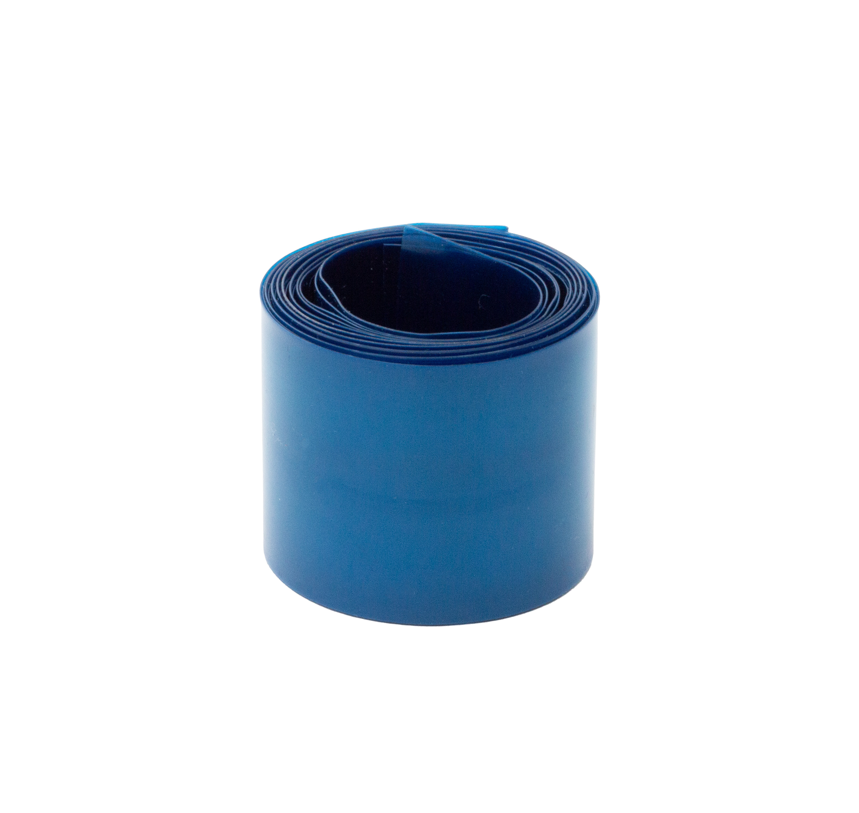 Folia termokurczliwa PVC 38mm X 0,1mm transparentna niebieska (3307)