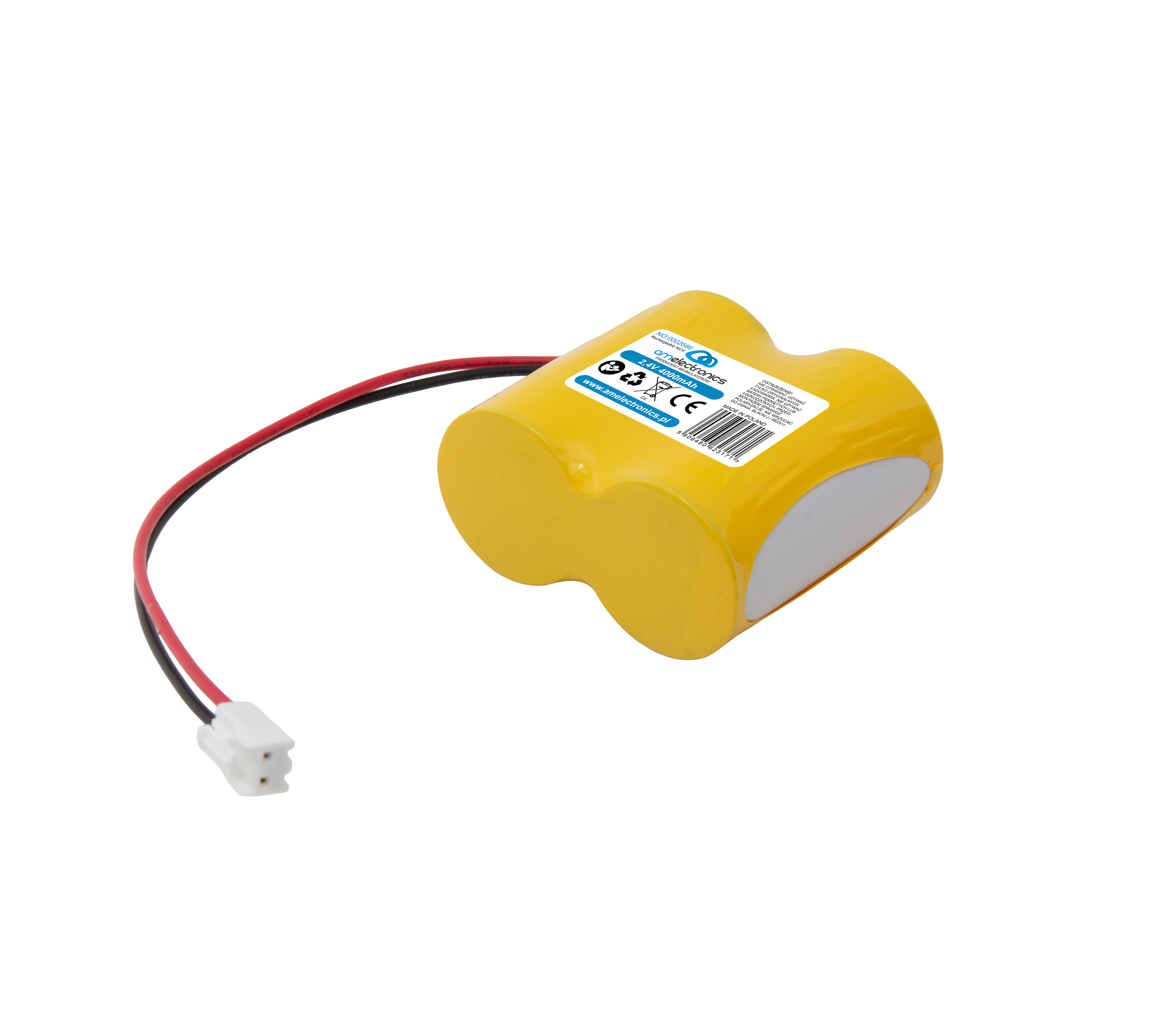 BATERIA AKUMULATOR LAMPA AWARYJNA 4,0Ah 2,4V NiCd HT (2686)