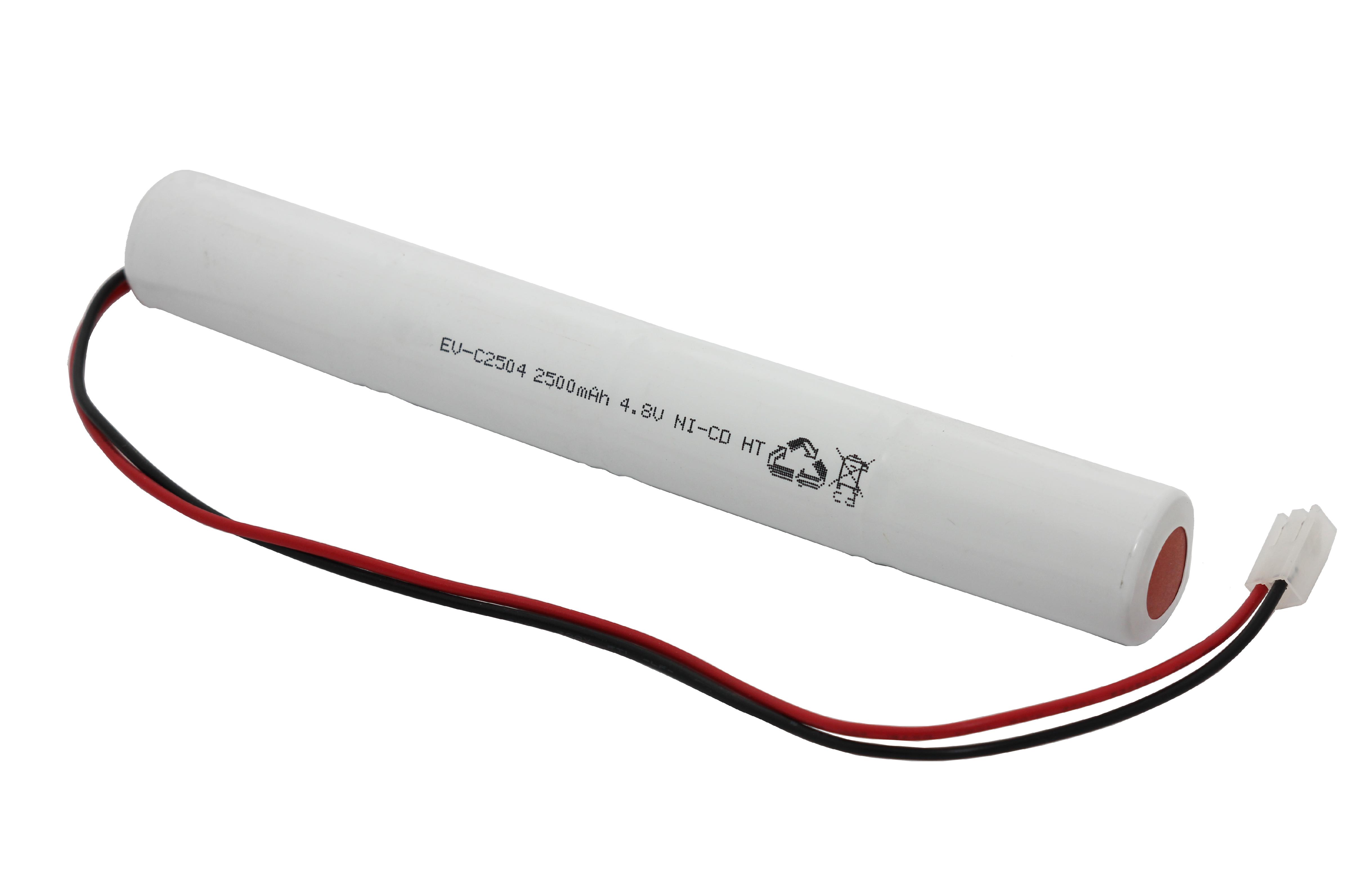 AKUMULATOR DO LAMP AWARYJNYCH EV-C250 2,5Ah 4,8V NI-CD WTYCZKA MOLEX