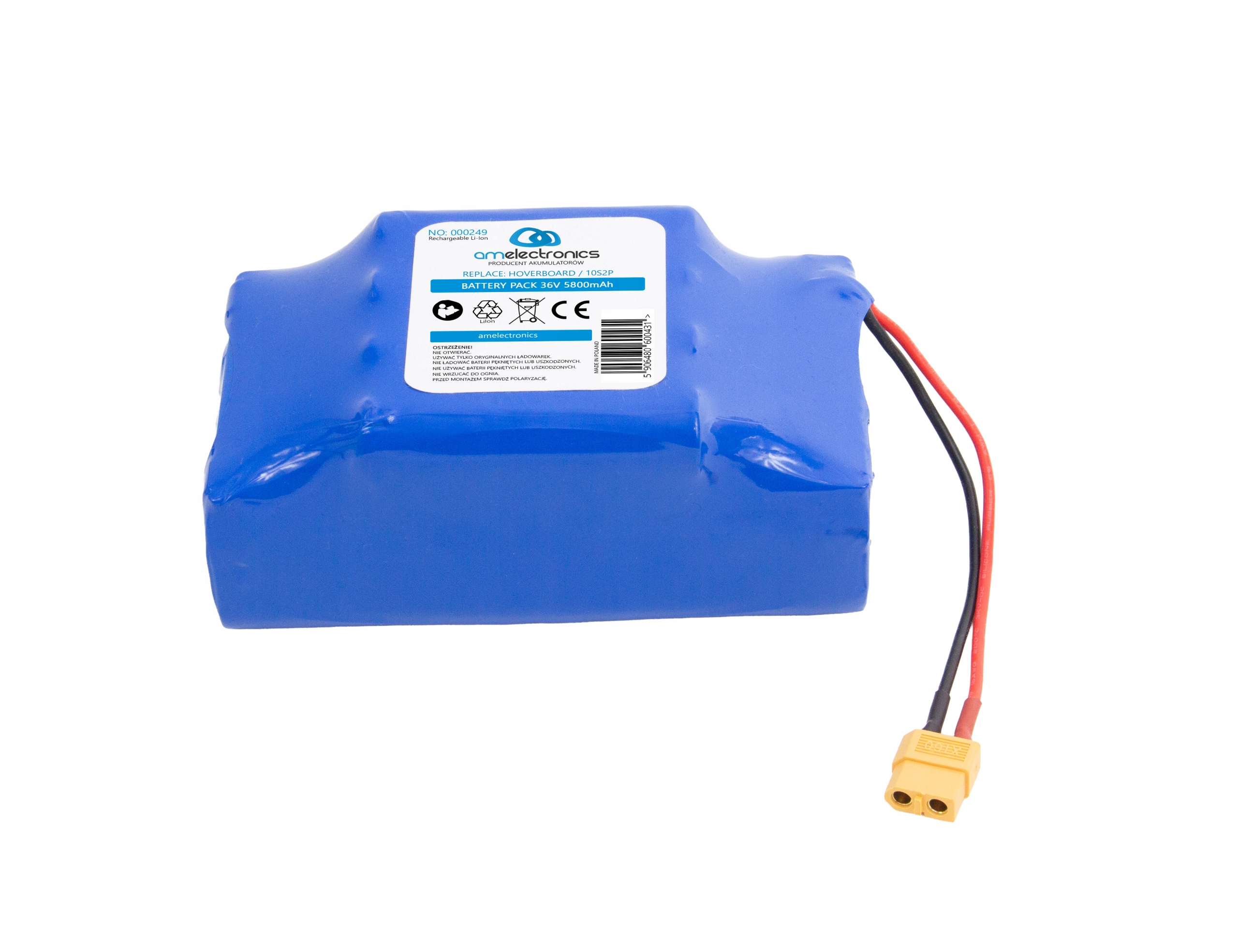 AKUMULATOR BATERIA DESKA DESKOROLKA ELEKTRYCZNA 36V 5,8Ah Li-Ion (0249)
