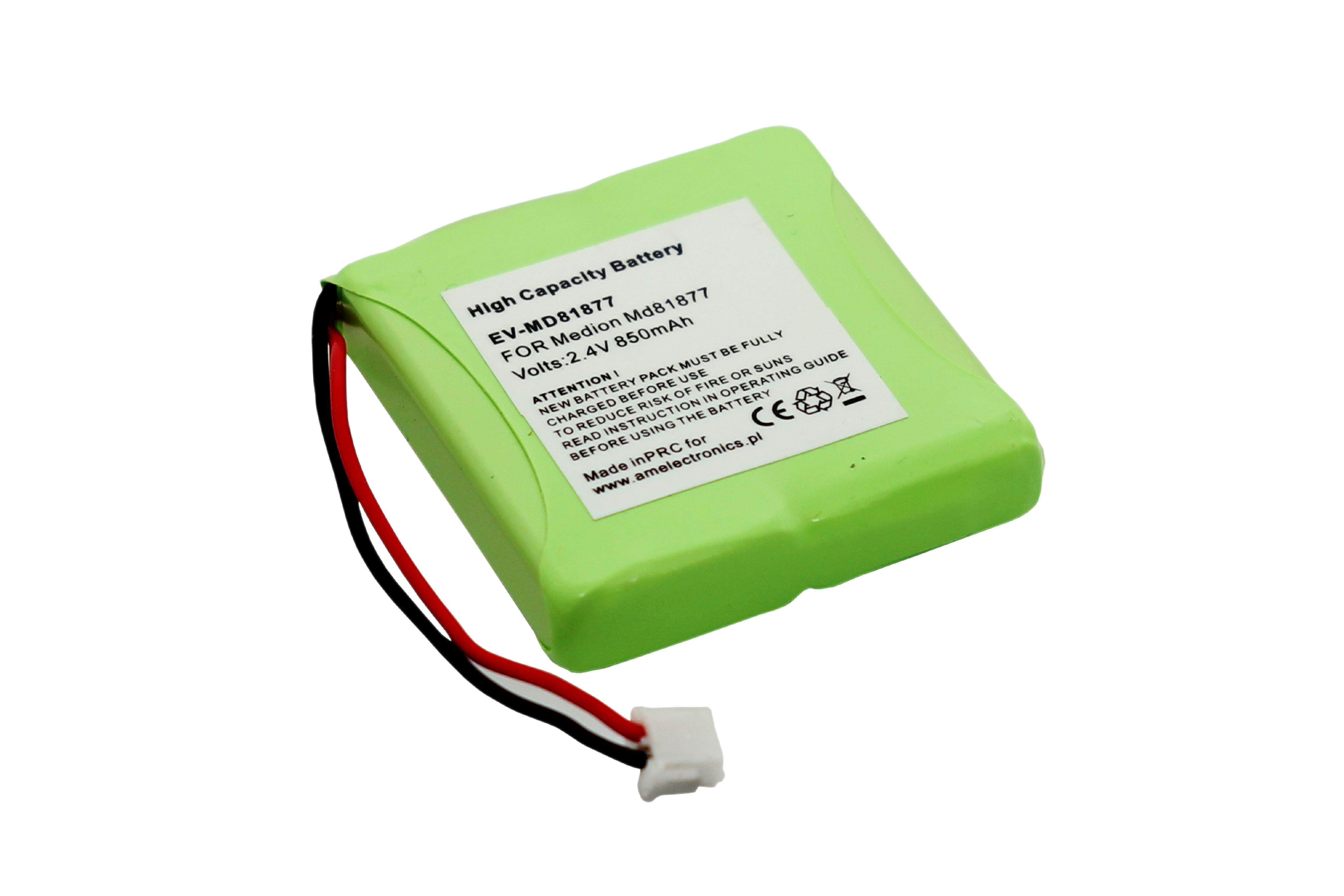 AKUMULATOR do MEDION 2,4V 850mAh NI-MH