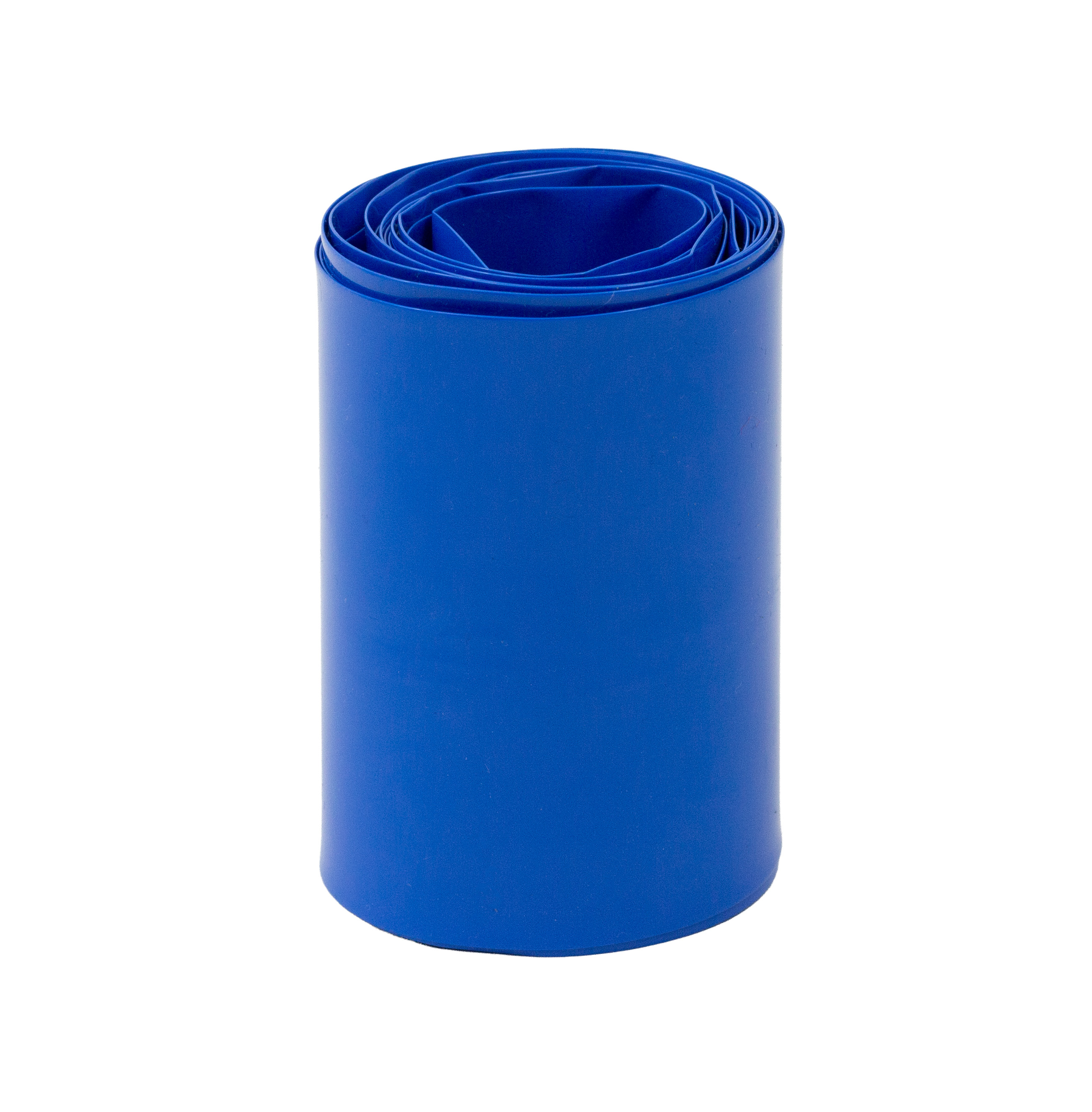 Folia termokurczliwa PVC 75 mm x 0,15 mm – niebieska (1 mb) (3066)