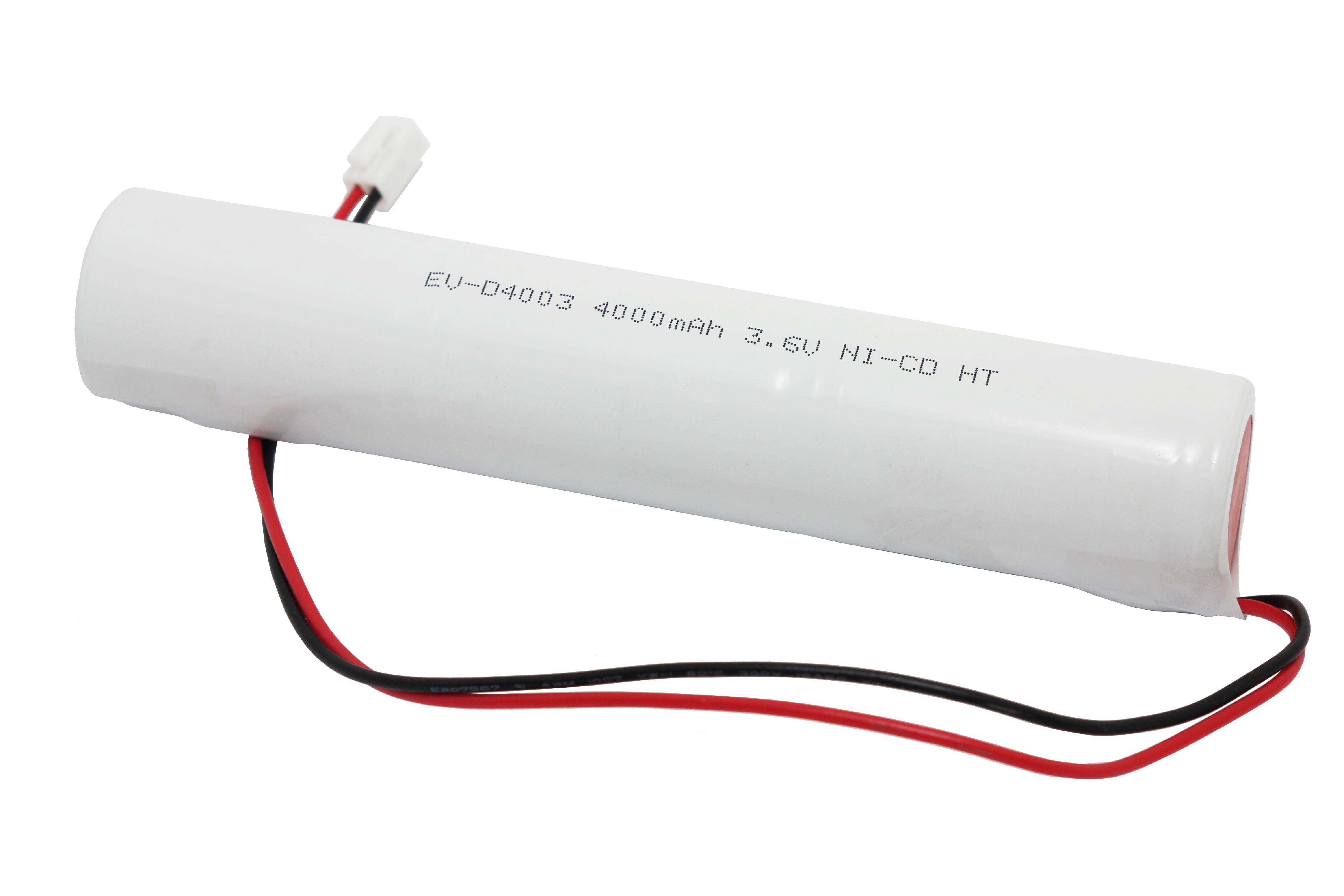 AKUMULATOR DO LAMP AWARYJNYCH EV-D4003 3,6V 4Ah HT NI-CD WTYCZKA JST VHR-2N